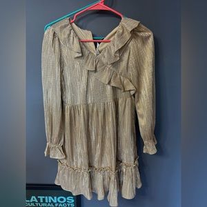 JANIE AND JACK DRESS / size 10 / Girls / GOLD